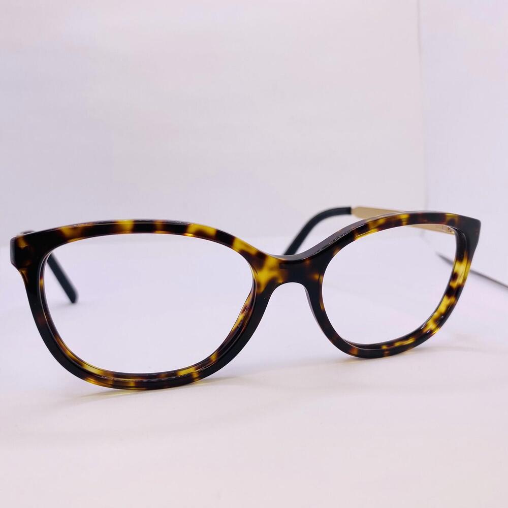 Burberry Authentic Eyeglasses B 2148-Q 3002 52[]17 135 MM Tortoise Gold Leather - Picture 3 of 8